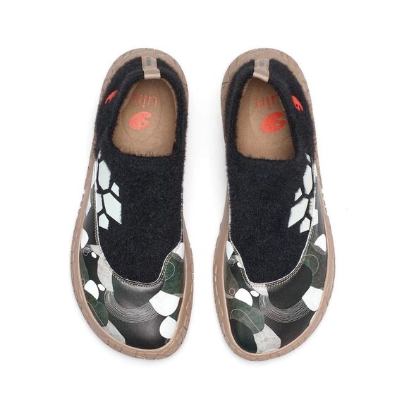 UIN Women's Walking Shoes Slip On Sneaker Toledo (MIDNIGHT PATH TRENCADS) - Picture 7 of 11